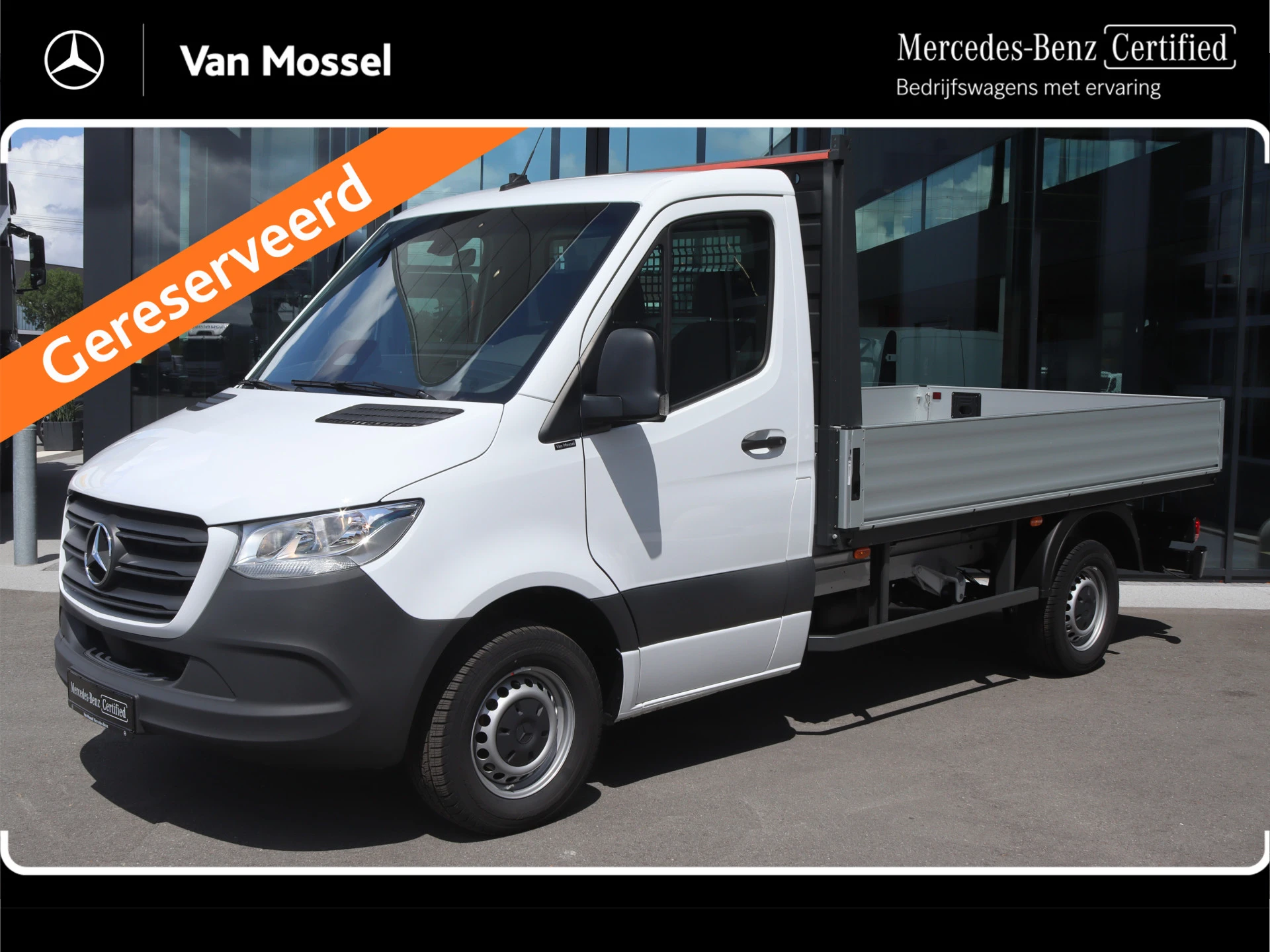 Mercedes-Benz Sprinter 2024 - 317 CDI Aut. L2 Pro Open Laadbak |AIRCO/MBUX/CARPLAY/3500KG AHW |Certified afbeelding 1