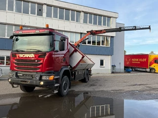 Scania G 2016 - G370 4X4 EURO 6 + 3-SIDE TIPPER + PALFINGER PK9002 + REMOTE image 2