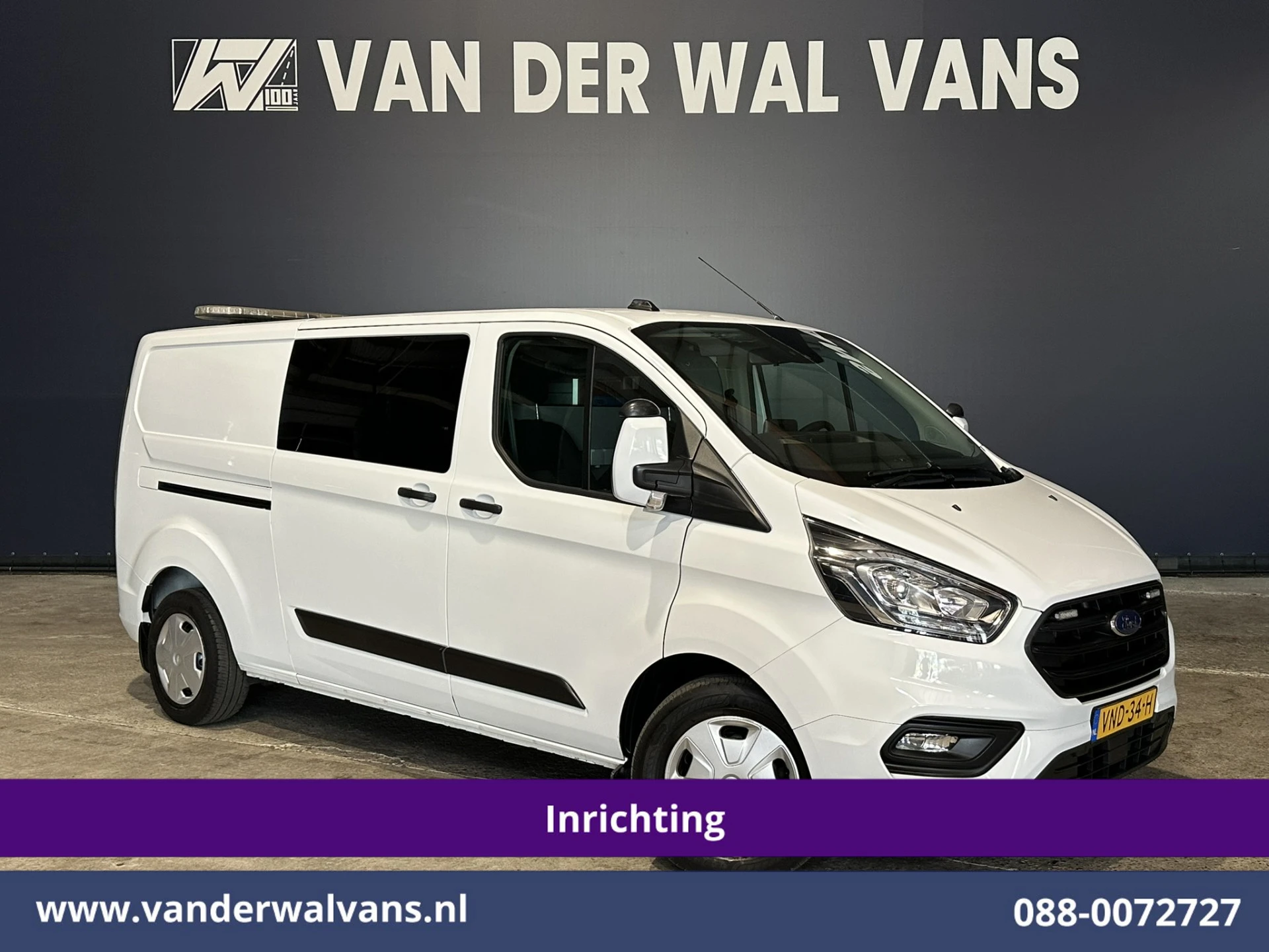 Ford Transit Custom 2022 - 2.0 TDCI 130pk L2H1 Inrichting Euro6 Airco | Camera | 2800kg Trekhaak | LED | Cruisecontrol afbeelding 1