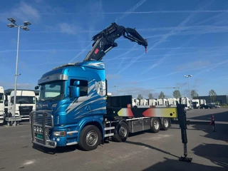 Scania R 2008 - R500 8x4,man,ret,Hiab 1055E6 jib 175X-5 image 2