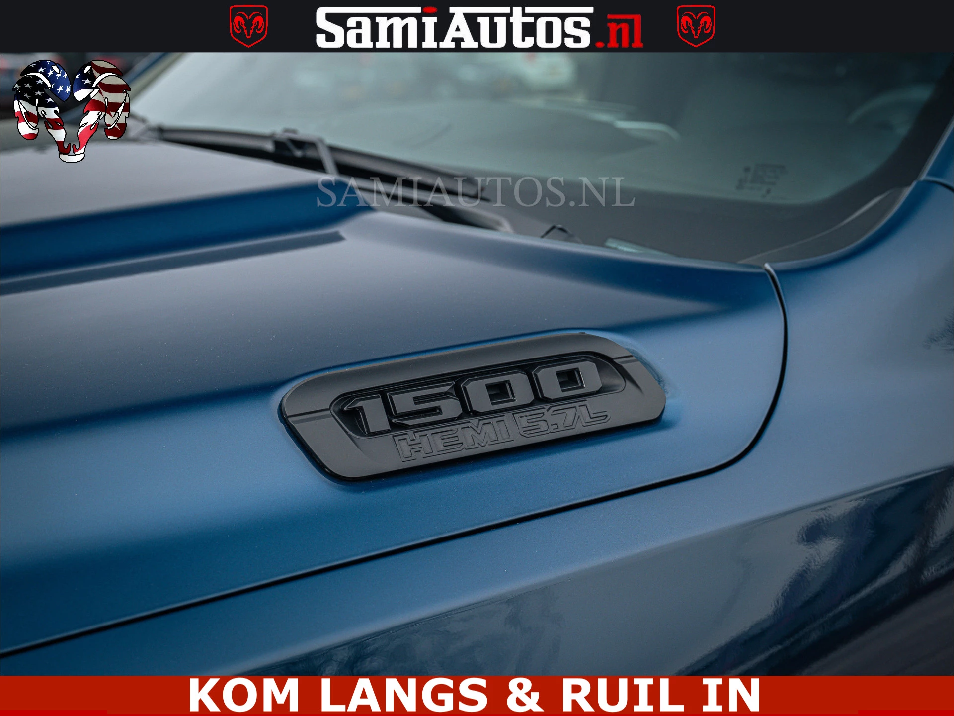 Dodge Ram Pick-Up 2024 - SPORT | 5.7 V8 4x4 HEMI | PANORAMA DAK | GROOTSCHERM 12 INCH | LPG | Patriot Blue immagine 8