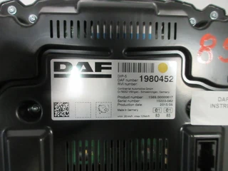 DAF - 1980425 DIP 5 INSTRUMENTENPANEEL DAF CF XF EURO 6 imagem 3 miniatura