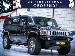 Hummer H2 2005 - 6.0L V8 | Zwart leder | Schuif Kanteldak | afbeelding 1