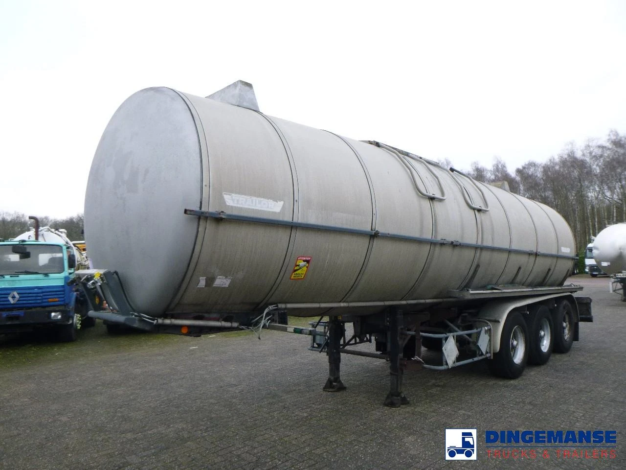 Trailor Heavy oil / bitumen tank steel 31.1 m3 / 1 comp 1993 immagine 1