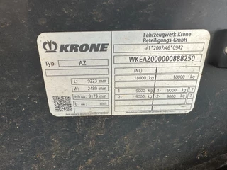 Krone N/A 2019 - AZ18 MAXI / BPW / Scheibebremsen / NL-Anhanger / 4x vorhanden imagen 26