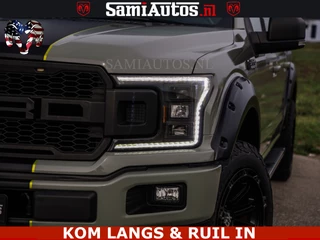 Dodge Ram Pick-Up 2018 - FORD F150 5.0 V8 4X4 | MAT OLIVE GREEN | BIJTELLING VRIJ | ZEER DIK | CAMERA | 3500KG | PANORAMA | LEDER | GO RHINO ROLLBAR | immagine 53