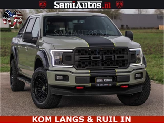 Dodge Ram Pick-Up 2018 - FORD F150 5.0 V8 4X4 | MAT OLIVE GREEN | BIJTELLING VRIJ | ZEER DIK | CAMERA | 3500KG | PANORAMA | LEDER | GO RHINO ROLLBAR | immagine 44