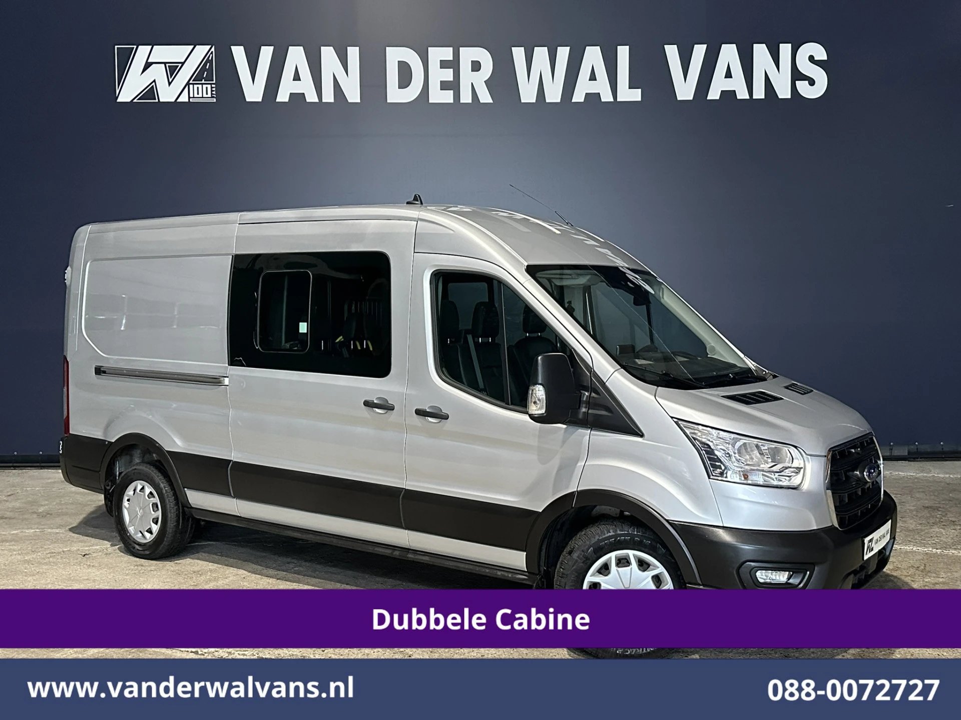 Ford Transit 2020 - 2.0 TDCI 131pk L3H2 Dubbele Cabine Euro6 Airco | 7-Zits | Camera | Navigatie | 2500kg Trekhaak | Apple Carplay image 1