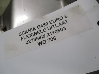 Scania - G450 2273542 / 2110503 FLEXIBELE UITLAAT EURO 6 obrázek 2 náhled