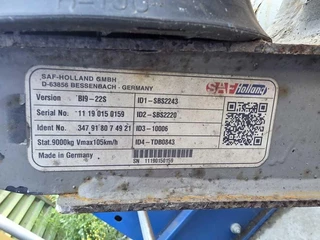 SAF BI9-22S Lifting Axle - N/A imagem 8