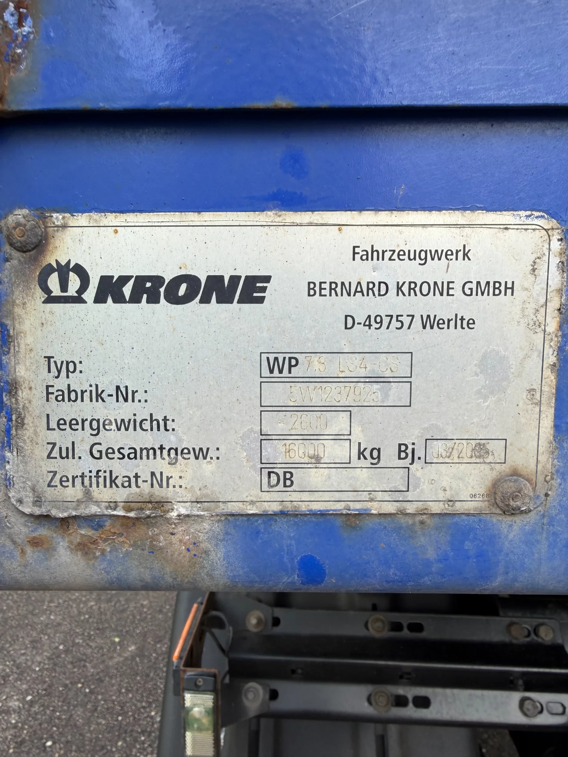 Krone 2006 - 25 x Planen Wechselbrücke Tautliner EDSCHA Bild 18