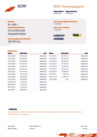 Volkswagen Transporter 2009 - Kombi 2.5 TDI 340 L2H2 YOUNGTIMER MARGE 138.033 KM.! imagem 9