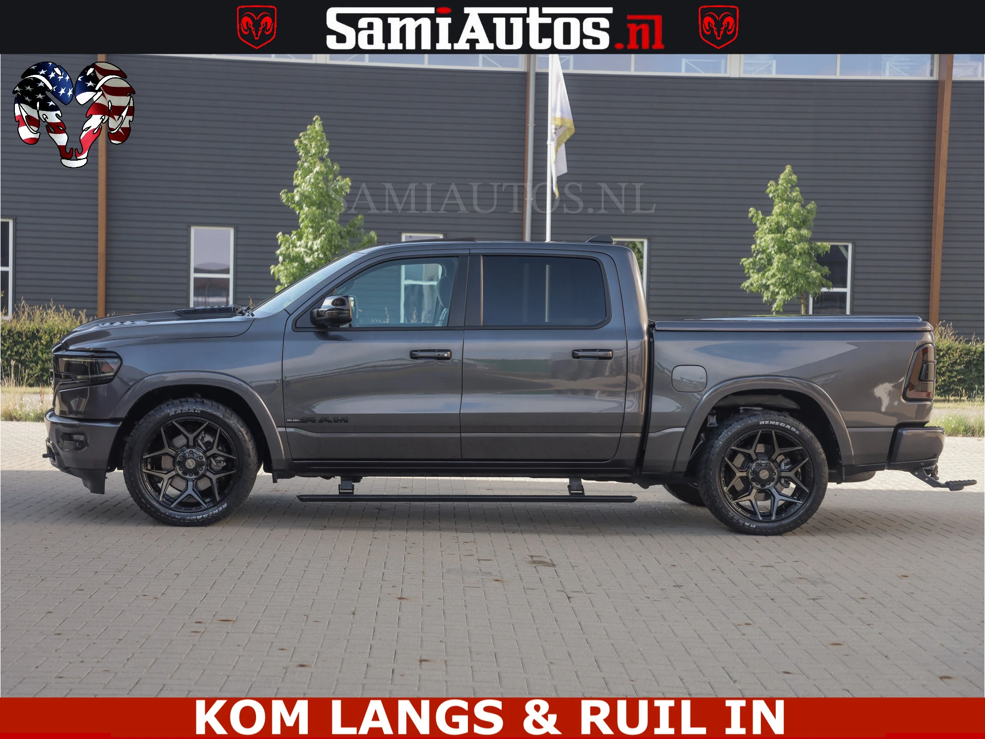 Dodge Ram Pick-Up 2023 - LIMITED NIGHT 5.7 V8 402PK | HUD | 4PL WHEELS | LUCHTVERING |OPEN UILAAT KLEP | BOM VOL | GRANITE CRYSTAL | DC | immagine 9
