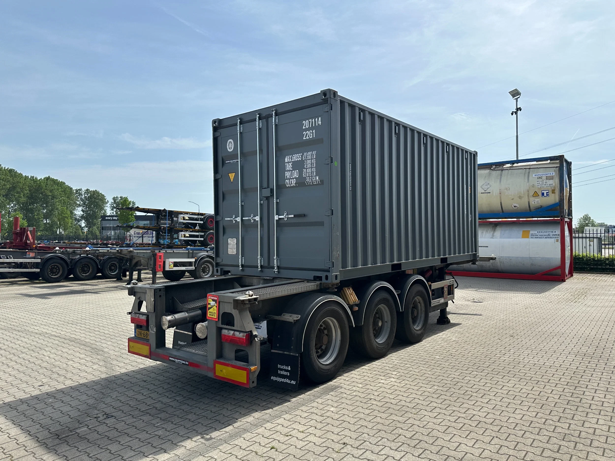 Van Hool 2015 - 20FT/30FT ADR CHASSIS + new (ONE-WAY) 20FT DV 8'6" container, obrázek 5