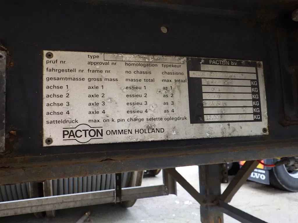 Pacton 1996 - TXZ 339 3 As Oplegger Gesloten, OF-87-BB imagem 20