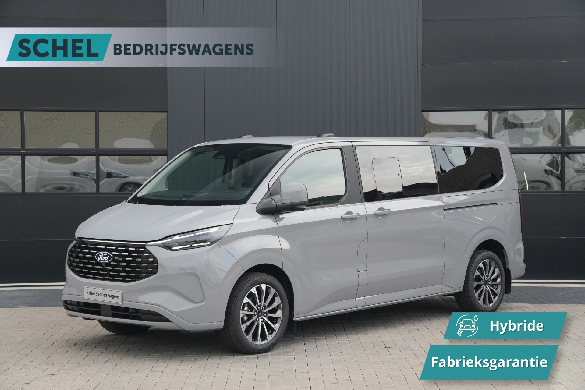 Ford Tourneo Custom 2026 - 340 2.5 PHEV L2H1 Titanium X 232pk | ACC | Pano | B&O | Elek. schuifdeuren | 360 camera | Elek-Trekhaak | Prijs excl. BTW | Rijklaar image 1