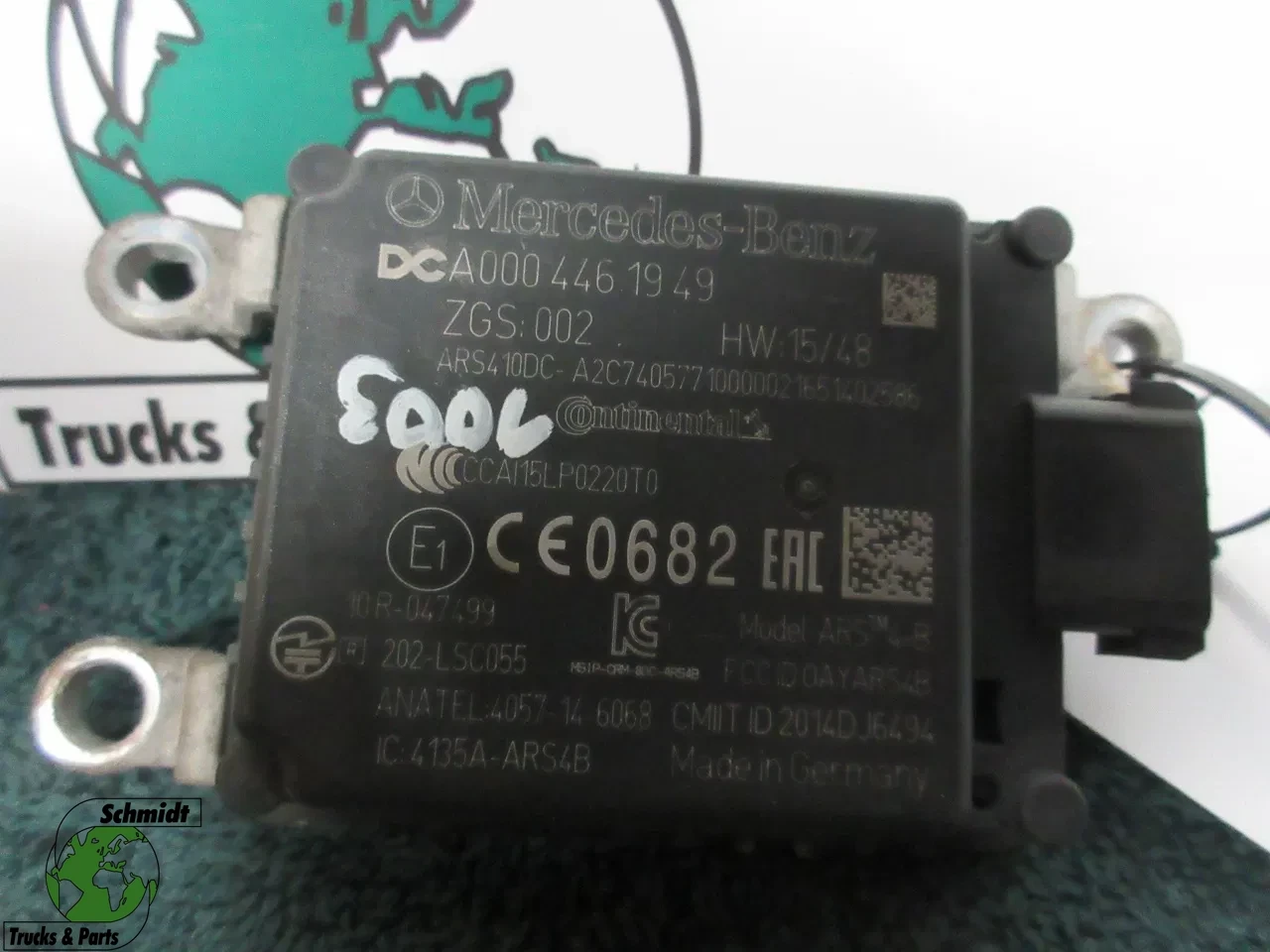 Mercedes-Benz - A 000 446 19 49 RADAR SENSOR MERCEDES BENZ 1840 EURO 6 MODEL 2018 obrázek 1