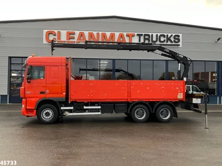 DAF FAT 105 XF 460 6x4 Manual Full Steel Hiab 16 Tonmeter laadkraan 2007 - N/A for sale