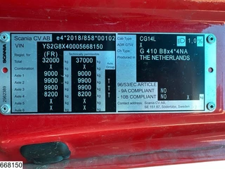 Scania G 2023 - 410 EURO 6e, CNG, 8x4, Retarder, Fassi imagen 7
