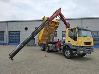 Iveco Trakker 2006 - 380T35 / 6X4 / 2X BIG AXLE / FULL STEEL / HMF 1560 K2 REMOTE / 2SIDE TIPPER / 335304 KM / NEW TURBO / AIRCO / EURO-3 / 2006 bild 4