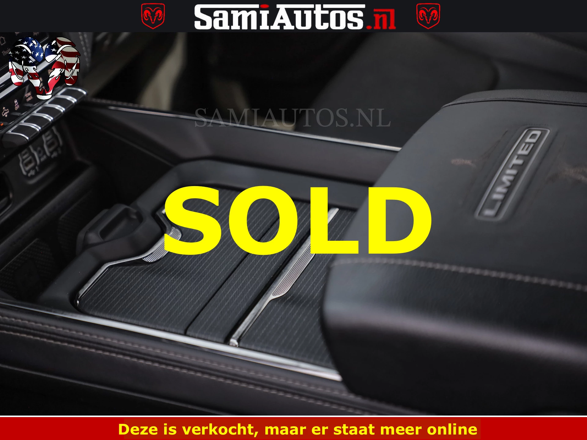 Dodge Ram Pick-Up 2024 - DELMONICO | LIMITED NIGHT 5.7 V8 | BOM VOL | HUD | LUCHTVERING | MEEST LUXE DUBBELE CABINE | 5 PERSOONS | obrázek 16