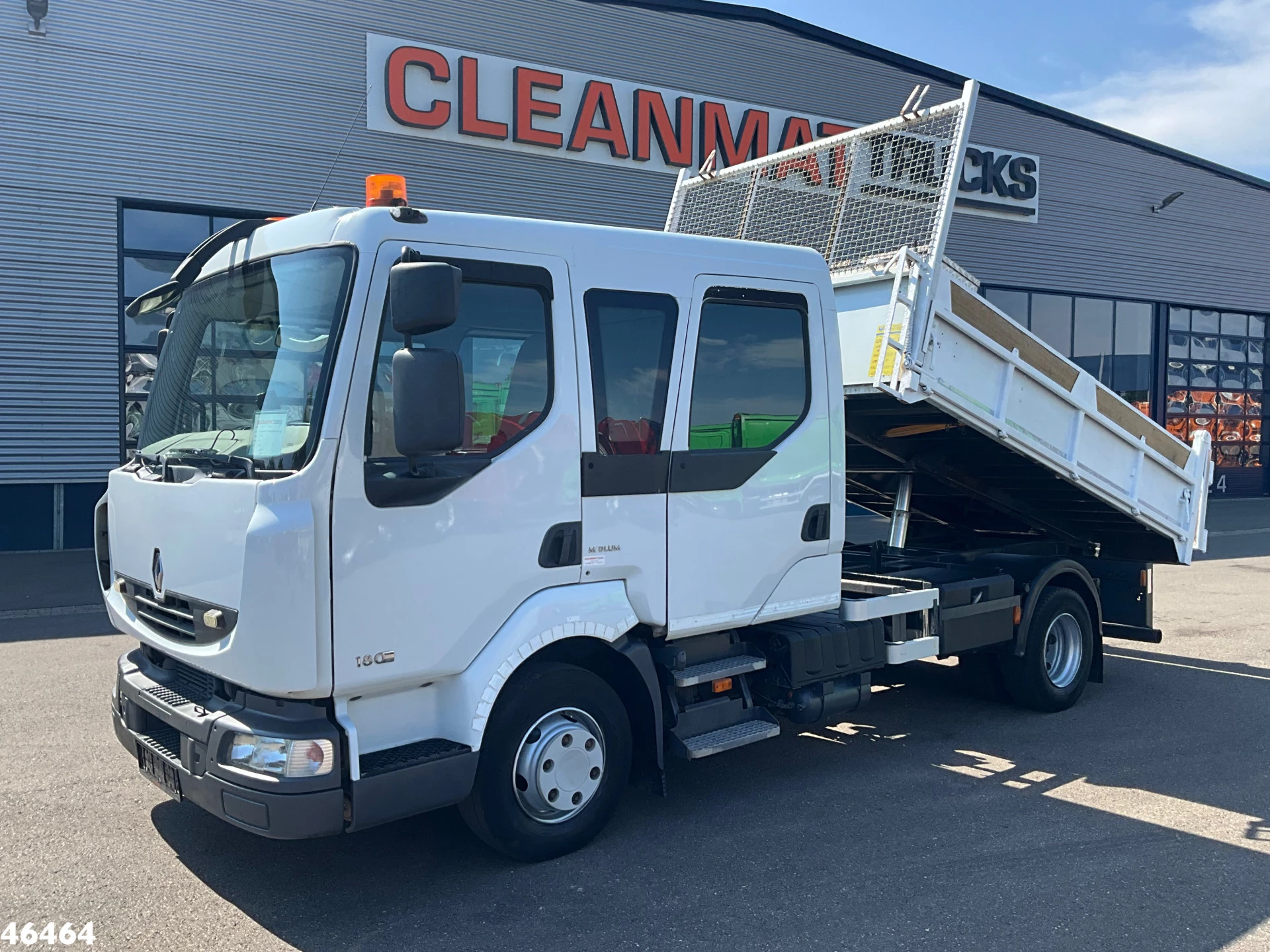 Renault Midlum 180 Kipper HMF laadkraan Just 135.435 km! 2012 afbeelding 2
