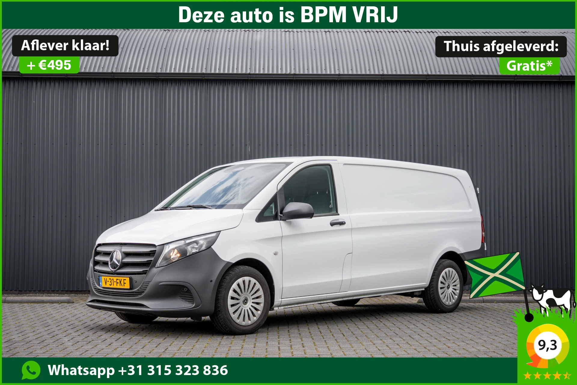 Mercedes-Benz Vito 2024 - 114 CDI L3 | Facelift | Automaat | X-Lang | M-bux | PDC V+A | Cruise afbeelding 1