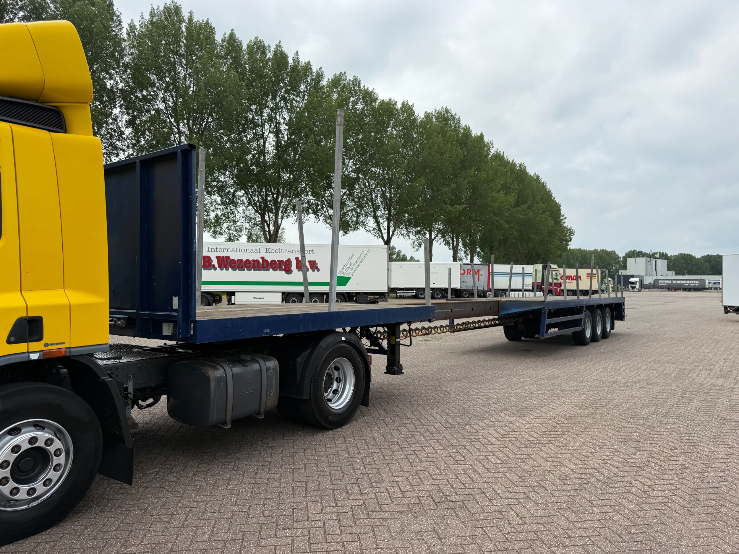 Lintrailers 2007 - vlakke uitschuifbare oplegger / naloop gestuurd APK tot 1-2027 Bild 3