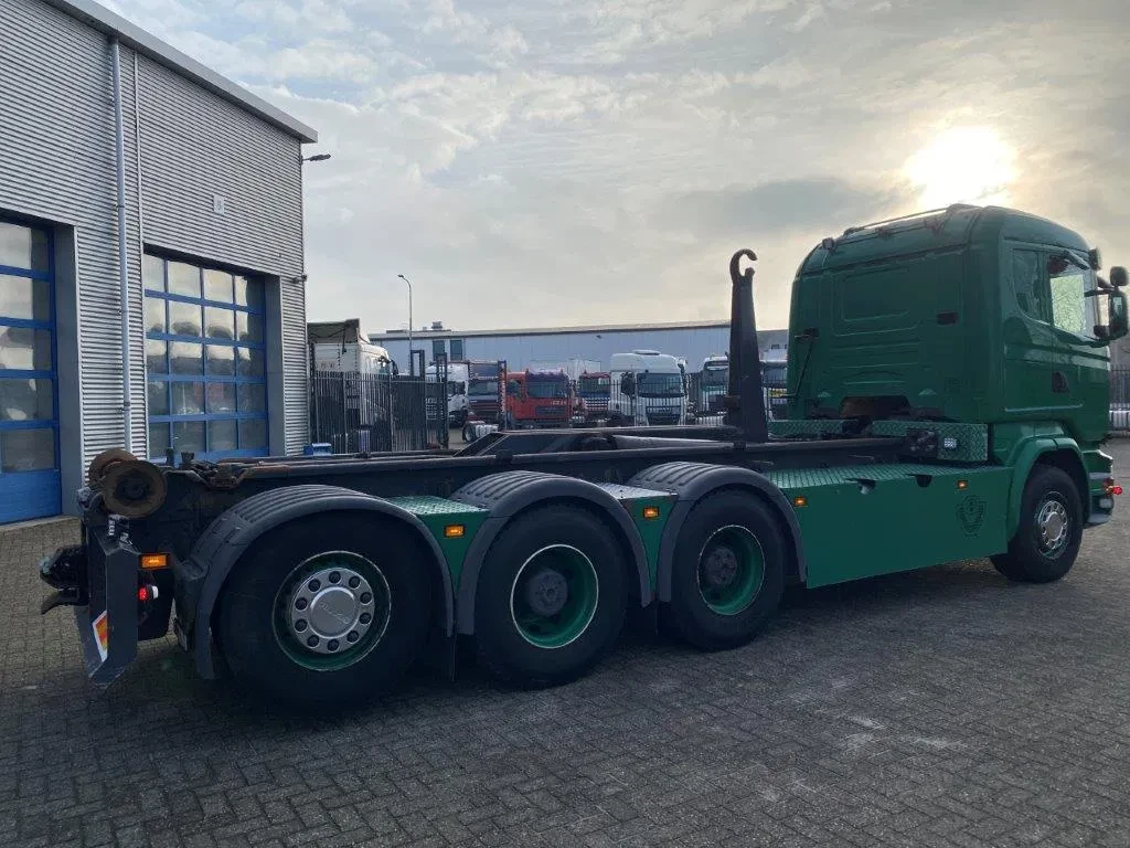 Scania R 2015 - R520 V8 / 8X4 / BIG AXLE / AJK HOOKLIFT 30TON / LIFT+LENKACHSE / NAVI / LEATHER / FULL-AIR / AUTOMATIC / EURO-6 / 2015 afbeelding 5