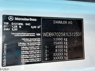 Mercedes-Benz Atego 2011 - 1218 EURO 5, Dhollandia изображение 8