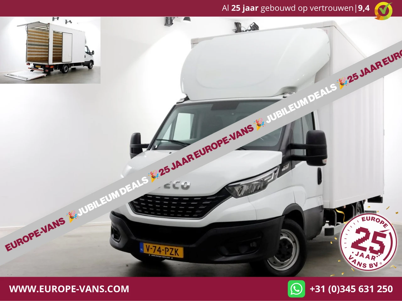 Iveco Daily 2022 - 35S18 3.0 180pk HiMatic Automaat Bakwagen met laadklep H240cm 03-2022 afbeelding 1