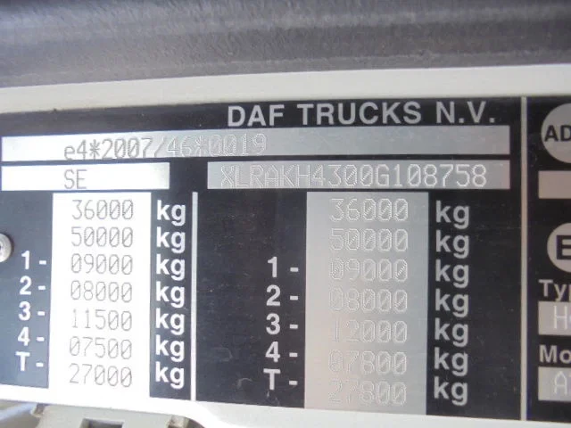 DAF XF 106 2016 - 510 8X2 TRIPLE NL TRUCK Bild 21