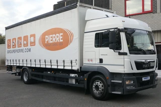 MAN TGM 2019 - 18.290 | Sliding curtains / Pritsche + Plane | Dhollandia 1500Kg | 235591Km | 2019 | 6 Cylinder | Smart Tacho 2 | 2 Tanks | Stand Heater | Euro6-C | TUV/MOT/APK 07-2027 | Belgium Truck te koop