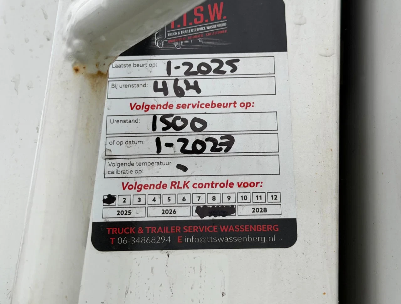 LAMBERET 2012 - THERMO KING SLX300 WITH ONLY 763 HOURS !!! NEW APK-TUV 1340 X 250 X 270 CM INSIDE TOP CONDITION NL TRAILER afbeelding 10