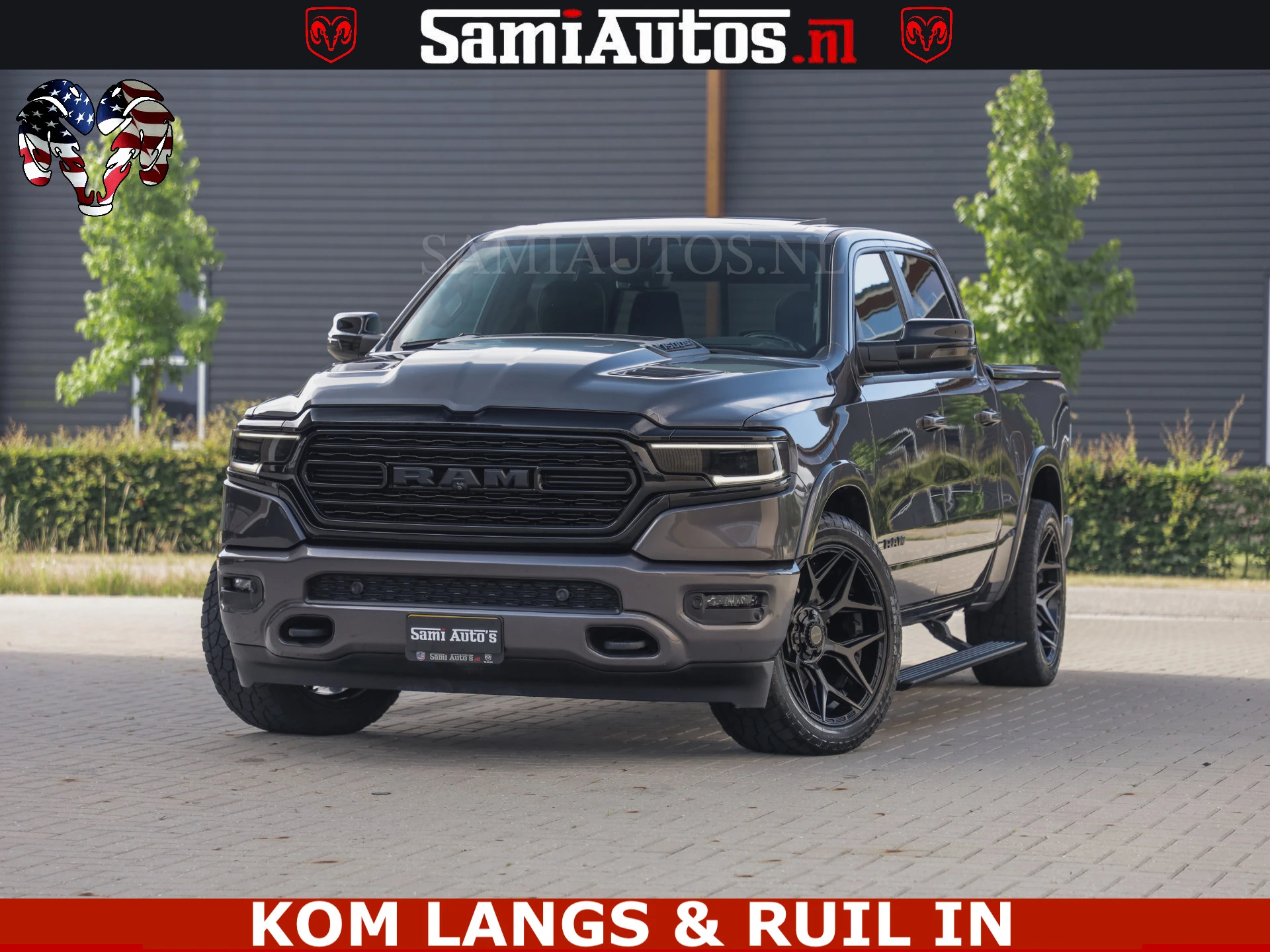 Dodge Ram Pick-Up 2023 - LIMITED NIGHT 5.7 V8 402PK | HUD | 4PL WHEELS | LUCHTVERING |OPEN UILAAT KLEP | BOM VOL | GRANITE CRYSTAL | DC | immagine 73