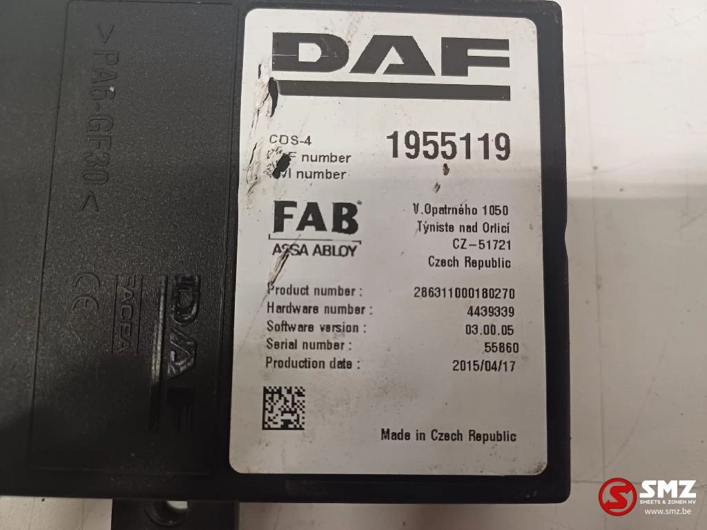 DAF 2015 - Occ ECU CDS4 FAB besturingseenheid DAF obrázek 4