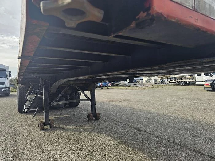 Groenewegen DRO 15-28 | Heavy duty trailer |twistlocks for container 40 ft 2 x 20 ft 20 ft mid.| saf Drum | hardwood floor. 1995 Bild 11
