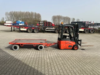 Linde N/A 2014 - E12-01 / SIDE SHIFT / DUPLEX + 2016 MAFI double steered draw bar trailers zdjecie 5