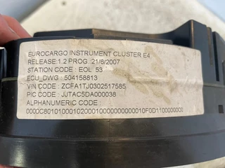 Iveco N/A 2007 - 504158813 INSTRUMENT CLUSTER bild 3