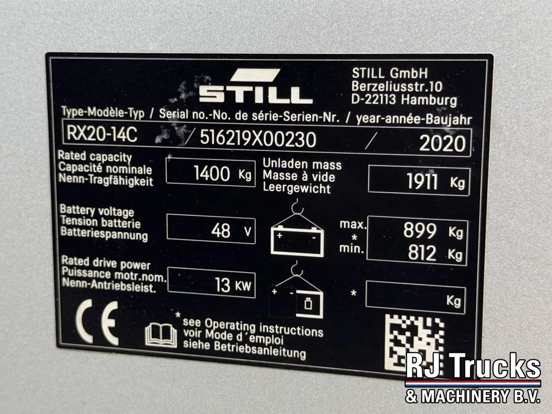 Still RX20-14C - Stabau Fork Positioner | Side Shift | 3 Wheel | Fr 2020 obrázek 24
