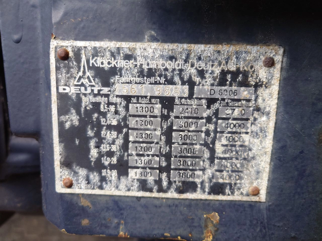 Deutz 6206 1977 afbeelding 10