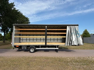 BE-Combi BE70PL 2014 - Be oplegger schuifzielen 7 ton met laadklep 1000 kg afbeelding 3 miniatuur