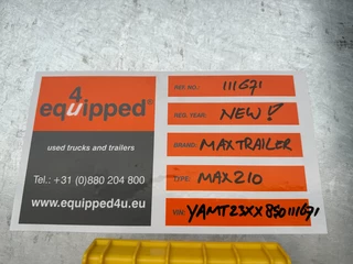 Faymonville N/A 2026 - MAX210-Z-3AA-13.60-22.5-2.54 / 2X EXTENDABLE UP TO 29m / 3X HYDRAULIC STEERING / NEW + DIRECTLY AVAILABLE FROM STOCK image 86