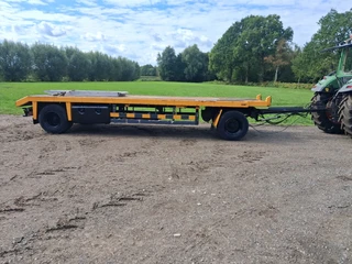 Zelfbouw 1975 - Aanhanger Oprijwagen dieplader 12 ton afbeelding 1 miniatuur