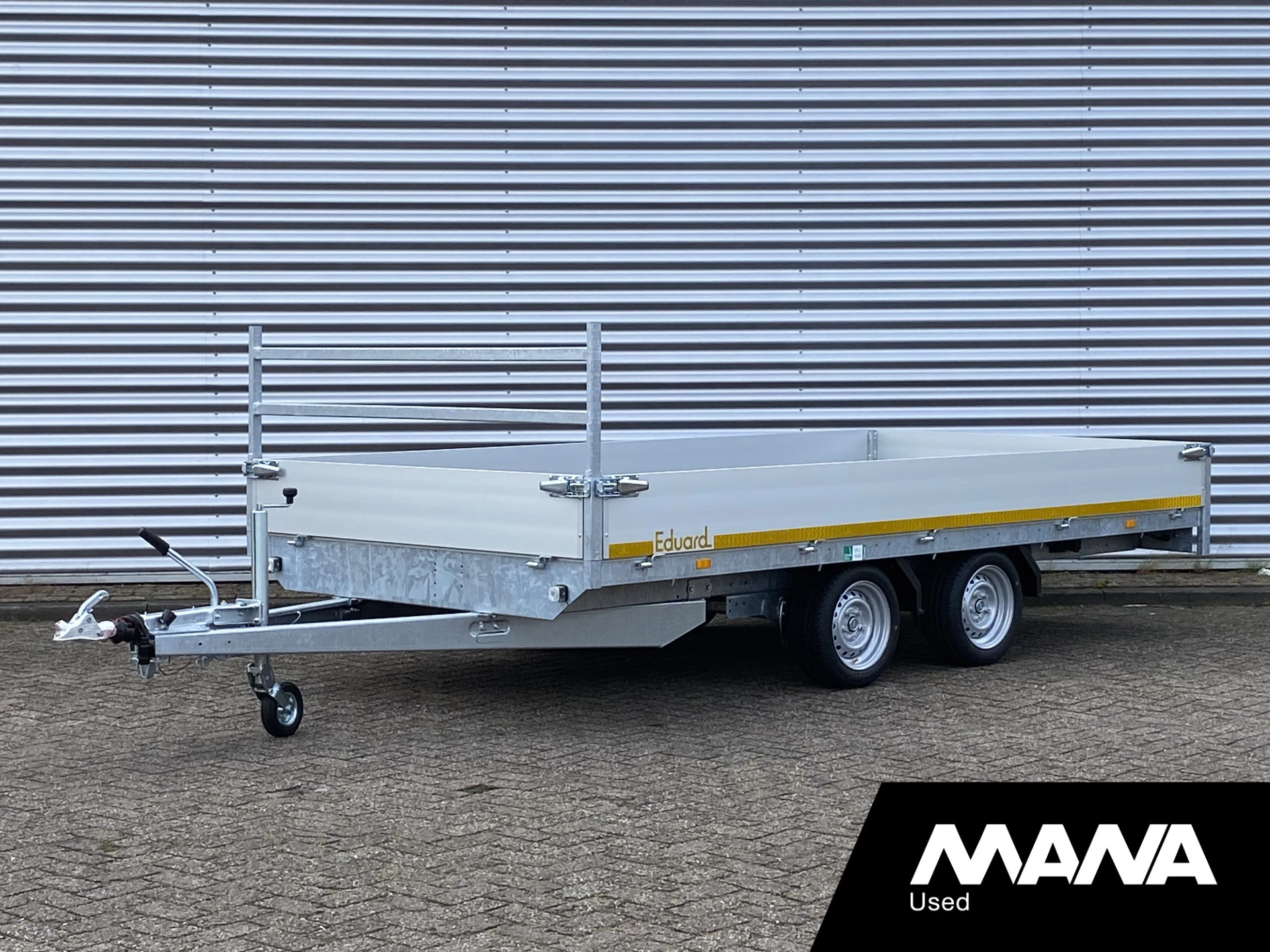 Eduard 4020 2024 - Plateau 3000kg 2as Tandem 400X200 cm Geremd afbeelding 1