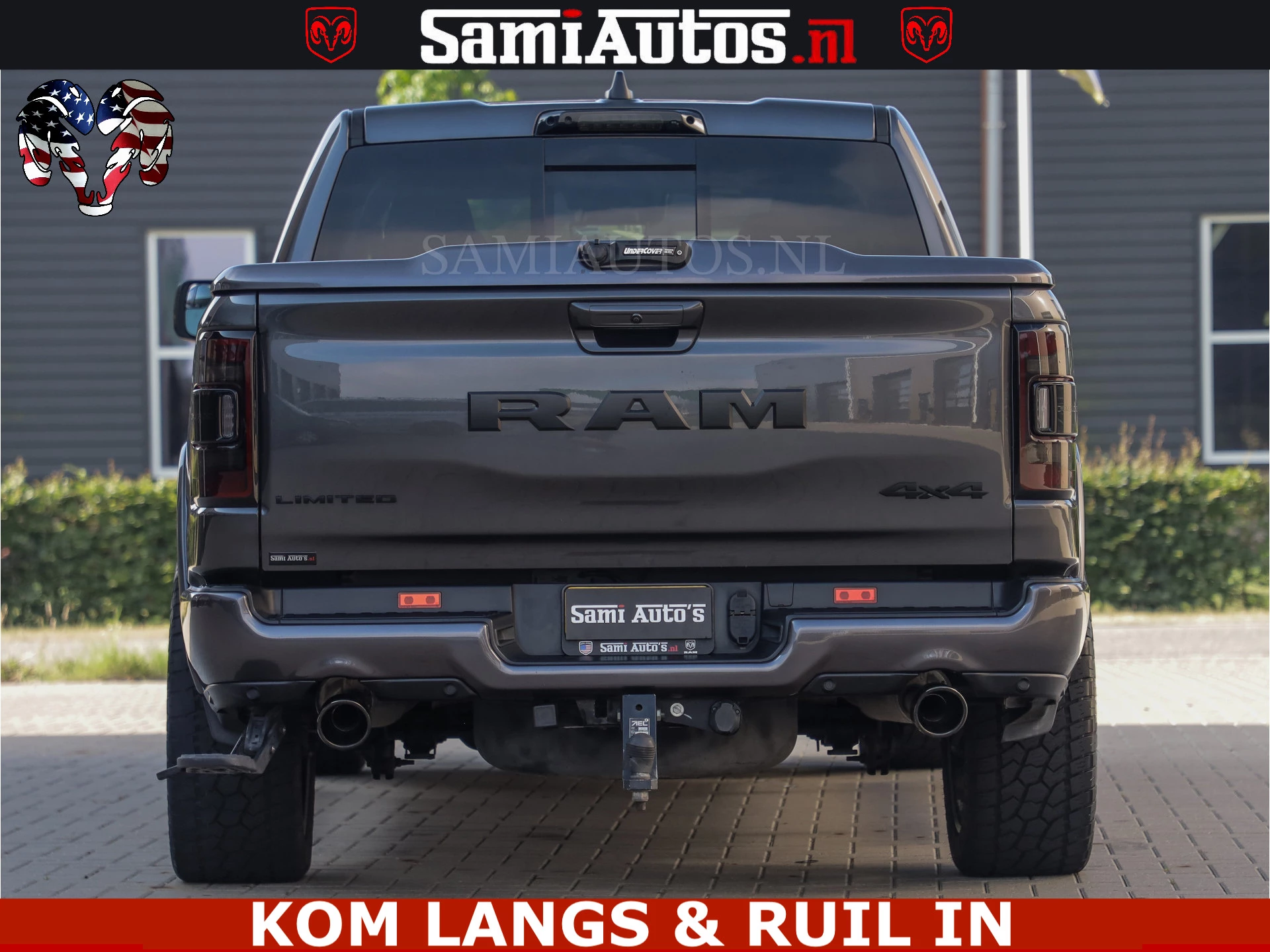 Dodge Ram Pick-Up 2023 - LIMITED NIGHT 5.7 V8 402PK | HUD | 4PL WHEELS | LUCHTVERING |OPEN UILAAT KLEP | BOM VOL | GRANITE CRYSTAL | DC | immagine 13
