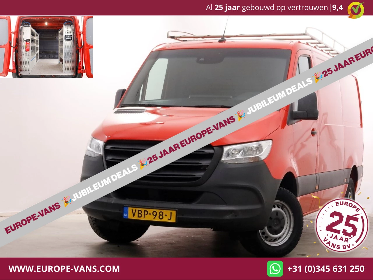 Mercedes-Benz Sprinter 2019 - 314 CDI 143pk E6 RWD L2H1 Navi/Camera/Inrichting/Trekhaak 3500kg 11-2019 Bild 1
