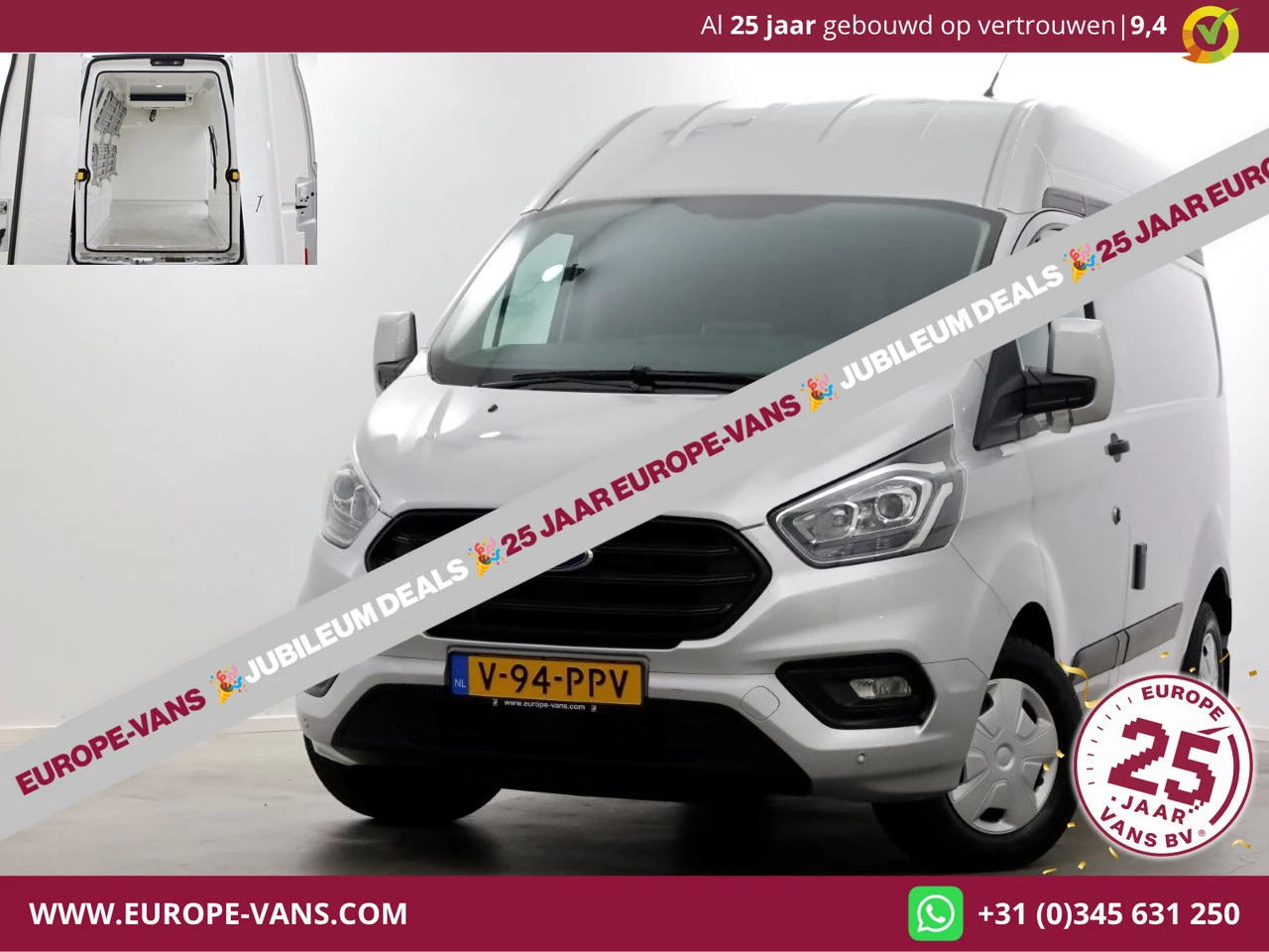 Ford Transit Custom 2019 - 2.0 TDCI L1H2 Trend Koelwagen Stahoogte 12V Dag + 230V Nachtkoeling 01-2019 Bild 1