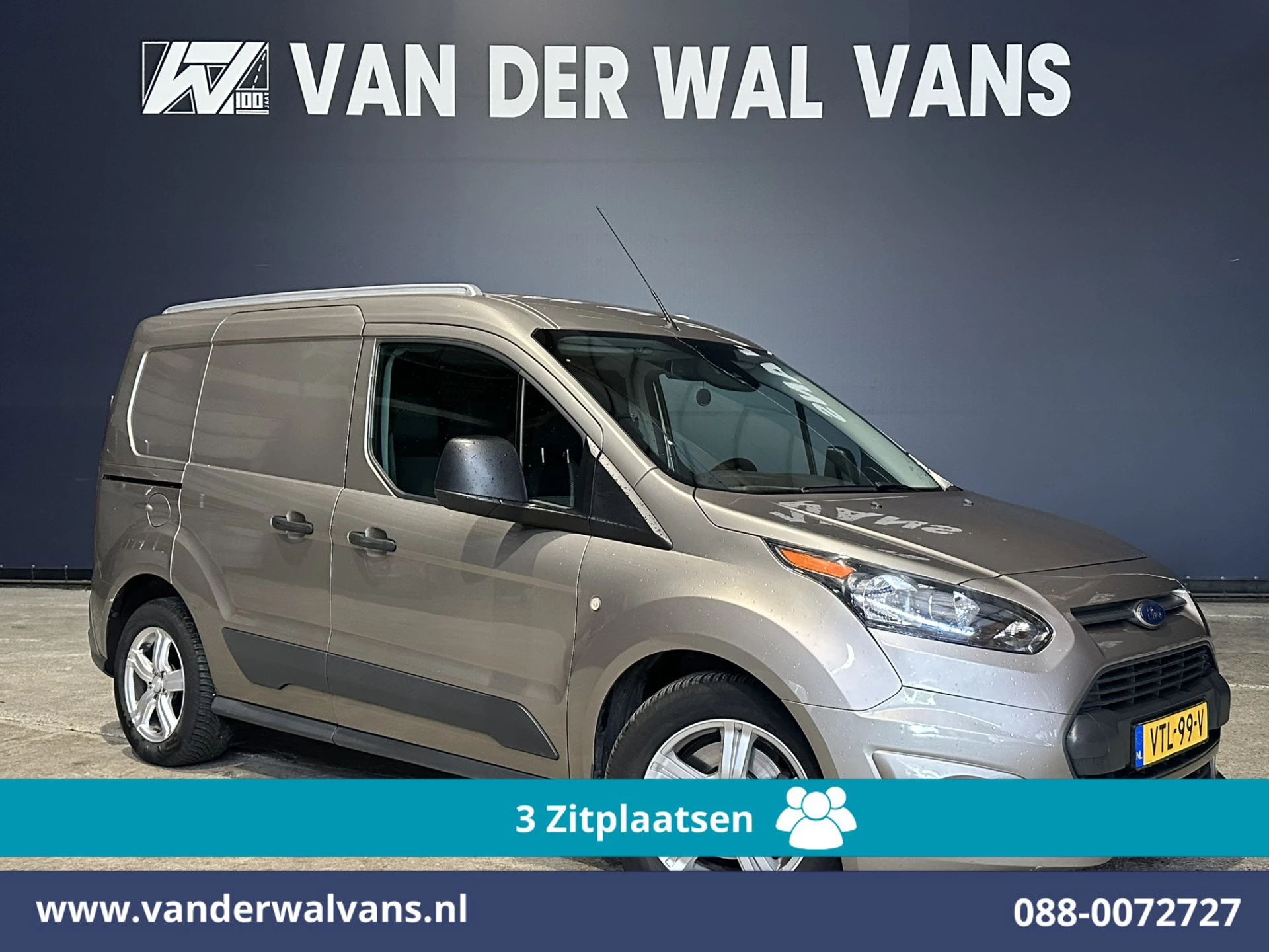 Ford Transit Connect 2016 - 1.5 TDCI L1H1 Euro6 Airco | 3-Zits | 2x Zijdeur | Trekhaak | LM Velgen | Verwarmde Voorruit obrázek 1