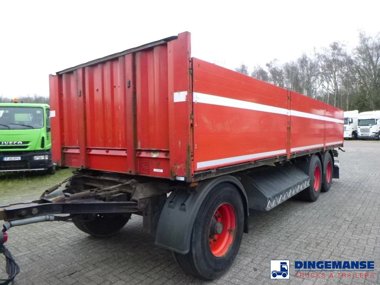 Krone 3-axle open box drawbar trailer ADP 27 2014 obrázek 1